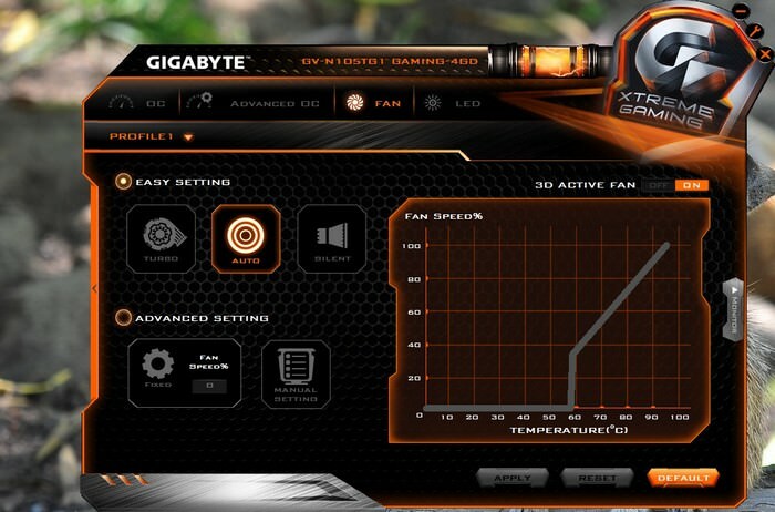 Gigabyte GeForce GTX 1050 Ti G1 Gaming 4G (ventiladores)