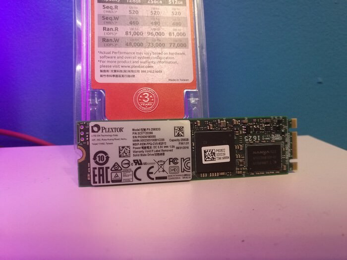 Plextor S2G M2 SSD (embalaje)