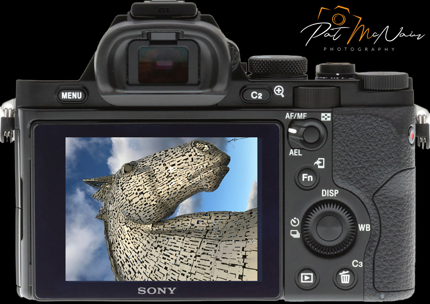 Foto de la pantalla trasera de Sony A7